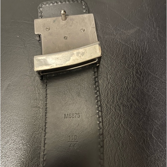 LV Initiales Reversible Belt Suede Damier Wide 95 - Picture 4 of 4